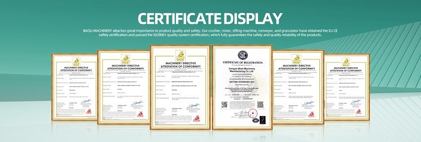 Baoli Certificates Baoli Certificates